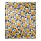 White Throw Blanket with Yellow Floral Pattern
